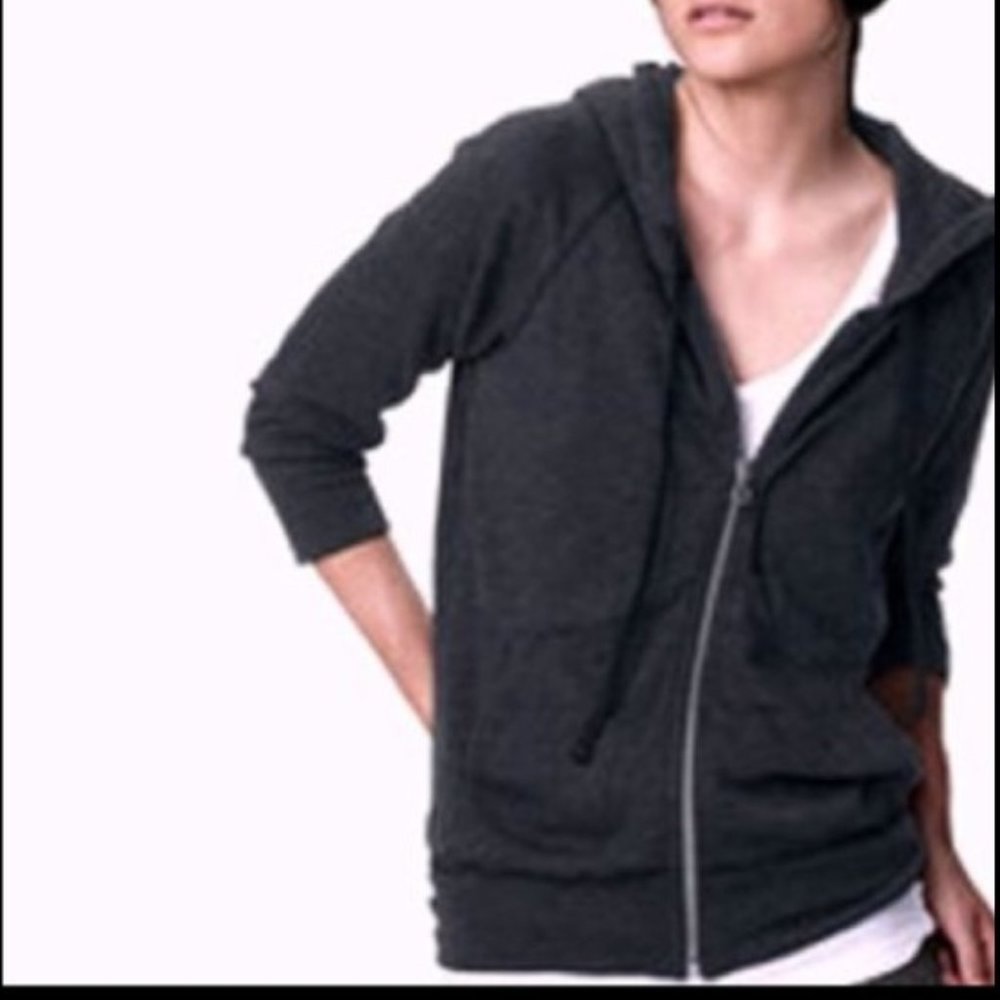 Standard JAMES PERSE 3/4 sleeve zip up Hoodie L